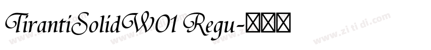 TirantiSolidW01 Regu字体转换
